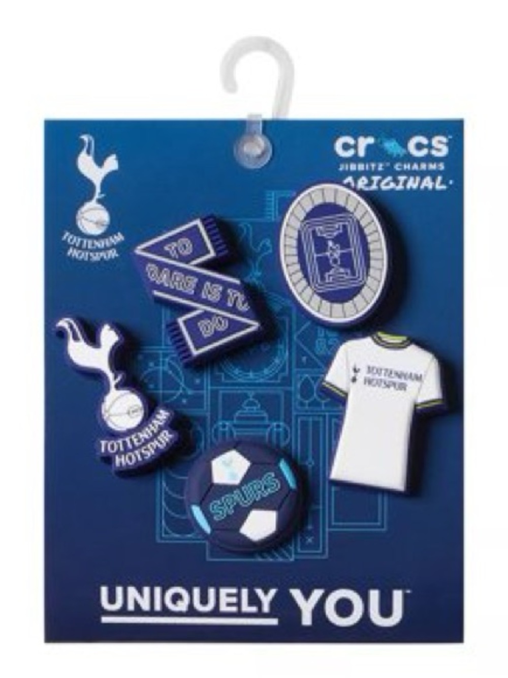 NWT Crocs Uniquely YOU Jibbitz Authentic Shoe Charms Tottenham Pack of 5